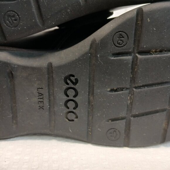 WOMENS ECCO BLACK LEATHER LOAFER WITH MONK STRAP COMFORT SHOE SIZE 40/US9 - Picture 5 of 11